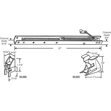 Strybuc 37in Window Channel Balance 60-364-27